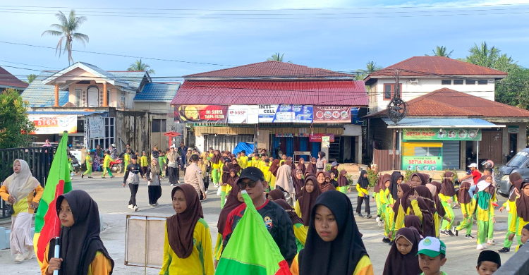 PLBN Sebatik Gelar Pawai Sambut Ramadan, Wujud Komitmen di Beranda Indonesia