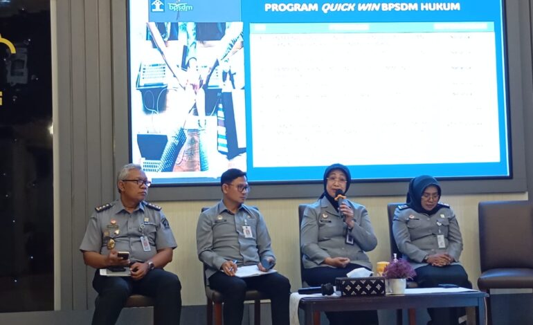BPSDM Hukum Perkuat Pengembangan SDM Melalui Program Quick Win