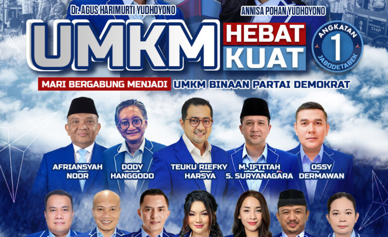 Diperintah AHY Perkuat UMKM, Hillary Brigitta Lasut Luncurkan Program “UMKM Hebat Kuat” di Jabodetabek