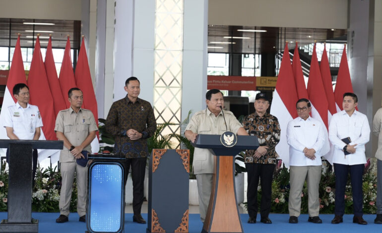 Presiden Prabowo Resmikan Stasiun Tanah Abang Baru