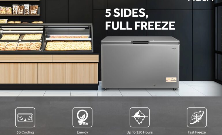 AQUA Elektronik Luncurkan Chest Freezer AQF-560EG untuk Dukung Penyimpanan Beku Profesional