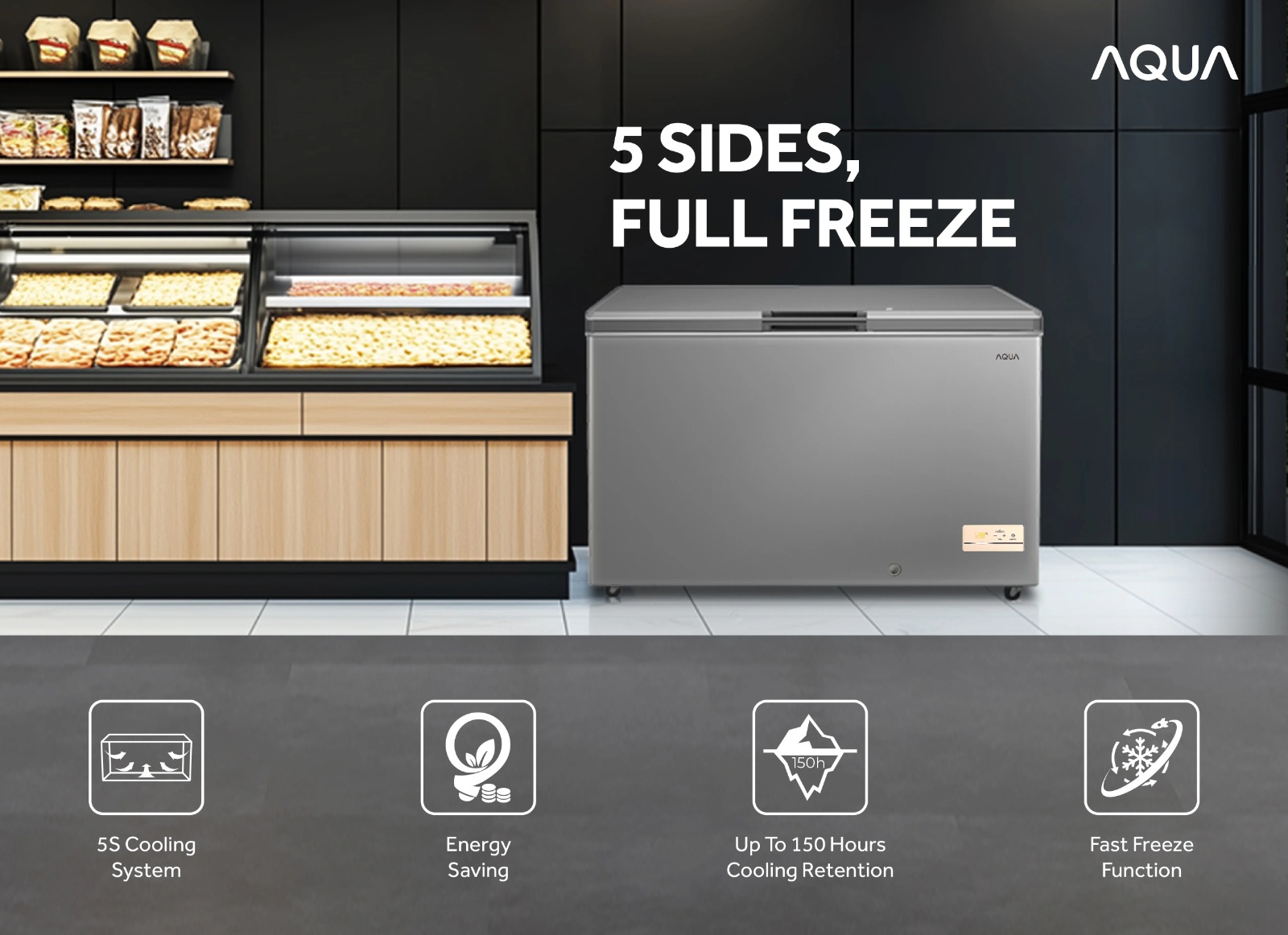 AQUA Elektronik Luncurkan Chest Freezer AQF-560EG untuk Dukung Penyimpanan Beku Profesional