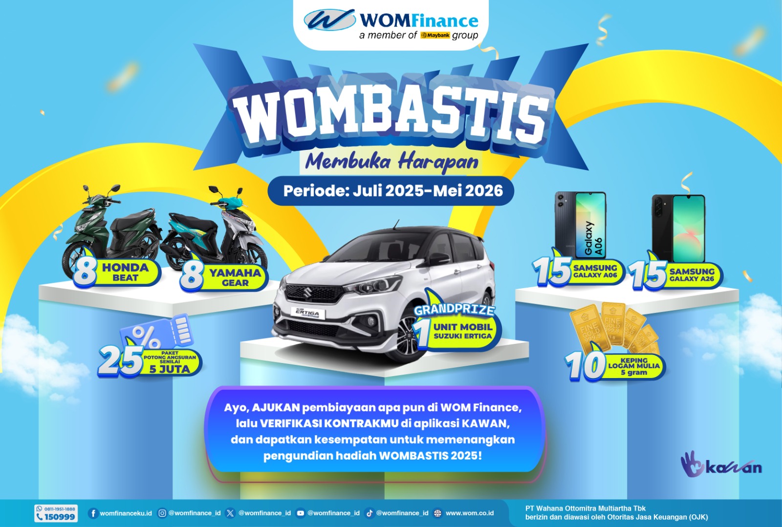 WOM Finance Ajak Konsumen Berpartisipasi dalam Program Undian WOMBASTIS “Membuka Harapan” 2025