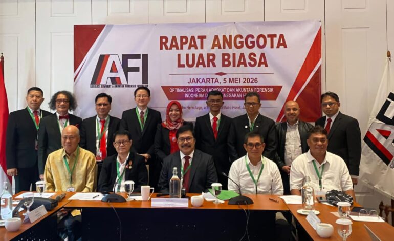 Dikukuhkan, Asosiasi Advokat & Akuntan Forensik Indonesia Resmi Berdiri