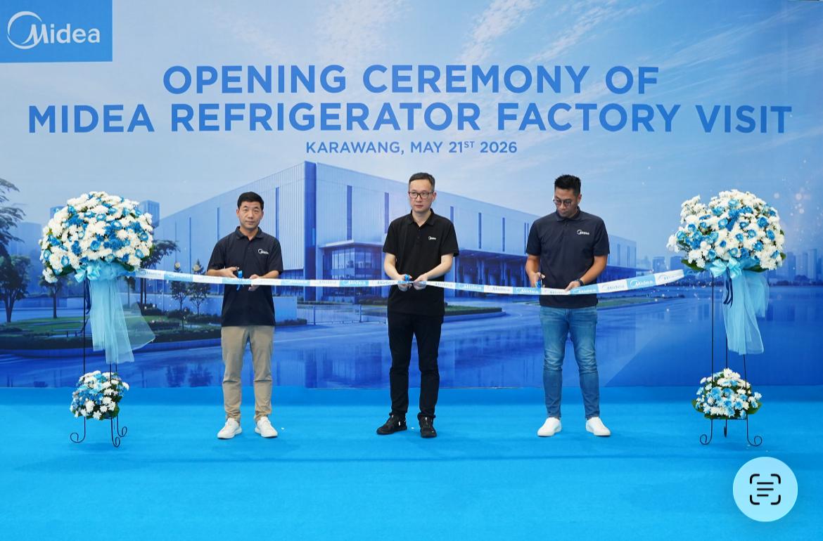 Midea Buka Pabrik Kulkas Terbesar di Indonesia, Perkuat Komitmen Investasi dan Produksi Lokal