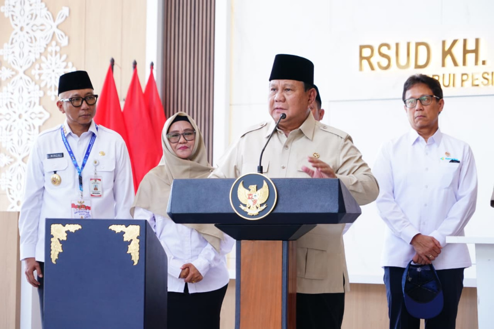 Presiden Prabowo Resmikan RSUD KH Muhammad Thohir Krui di Lampung