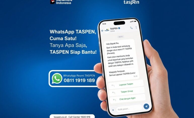 TASPEN Perluas Kanal Layanan, Kini Hadirkan WhatsApp Business untuk Peserta