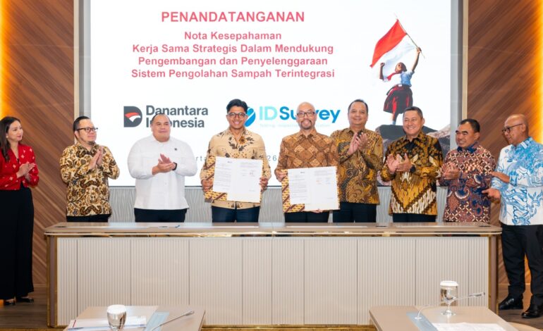 IDSurvey dan Danantara Investment Management Jalin Kerja Sama Strategis Dukung Pengembangan Sistem Pengolahan Sampah Terintegrasi