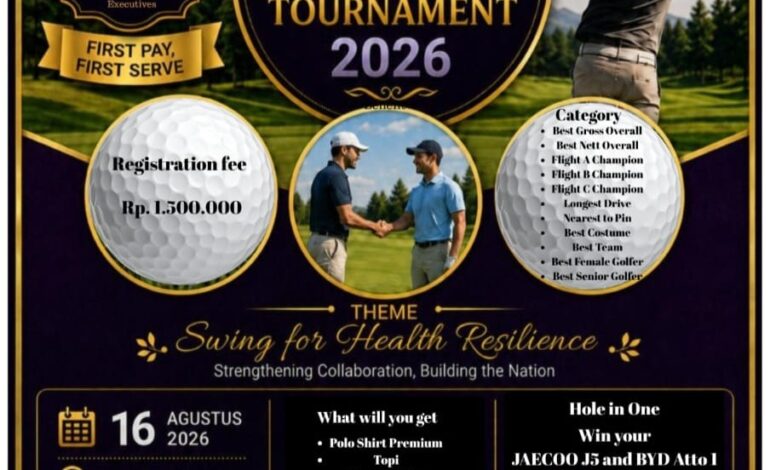 PERTASINDO Gelar Turnamen Golf Hari Kemerdekaan, Dorong Kolaborasi Lintas Sektor untuk Ketahanan Kesehatan